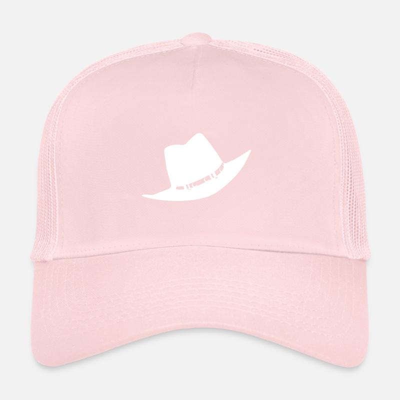 Chapeau en blanc Casquette trucker 