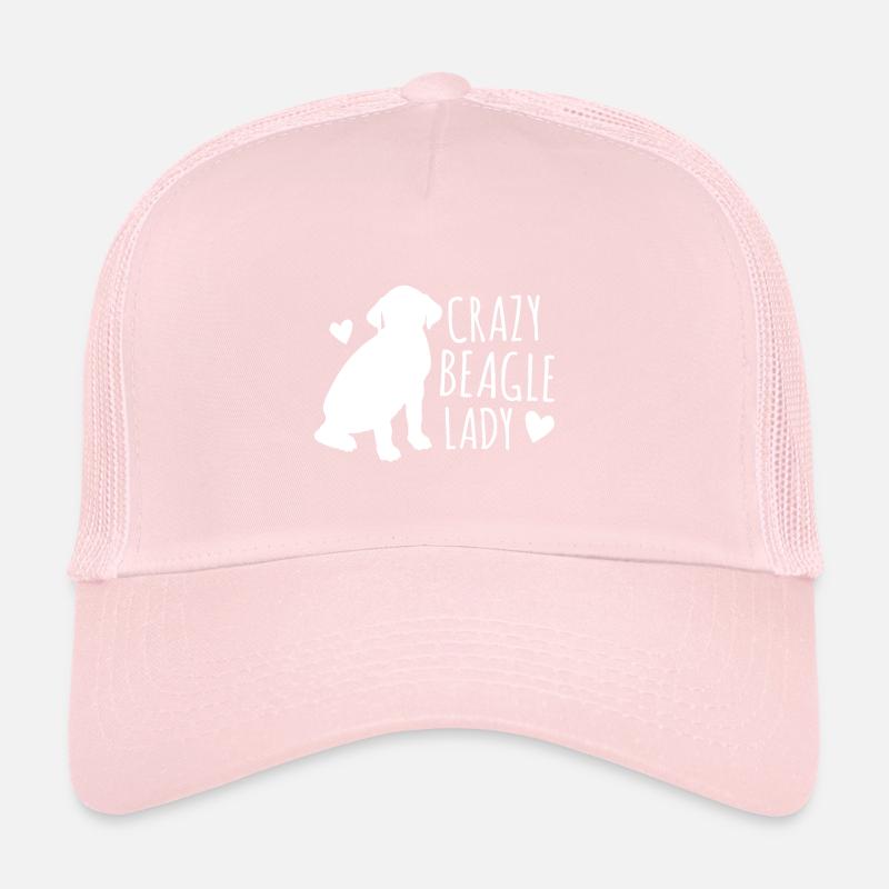Crazy Beagle lady Trucker Cap