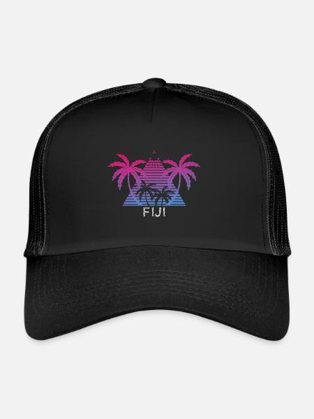 Fiji - Casquette trucker  - noir/noir - Devant