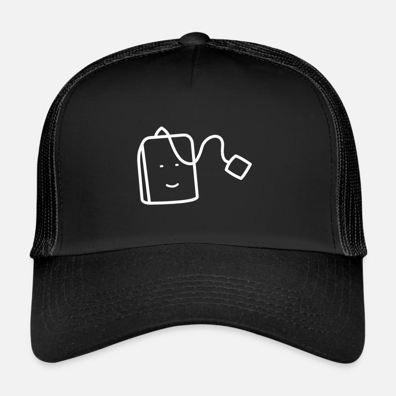 Sachet de thé - Casquette trucker  - noir/noir