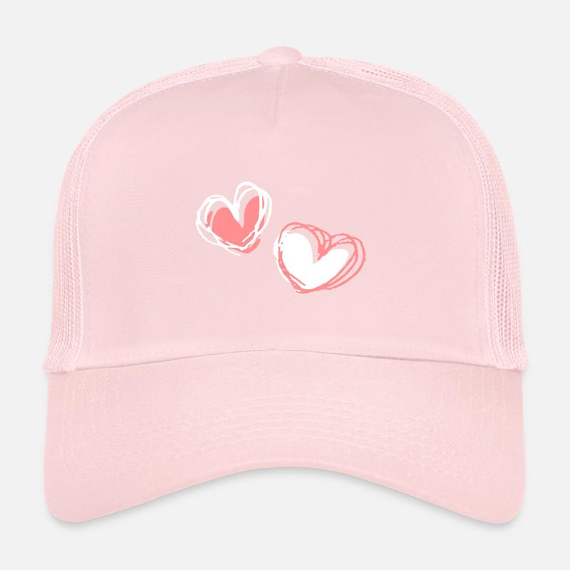 Zwei Herzformen Trucker Cap