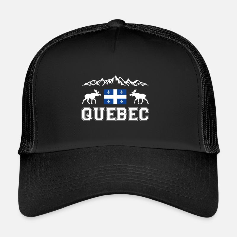 Quebec - Trucker Cap - Schwarz/Schwarz