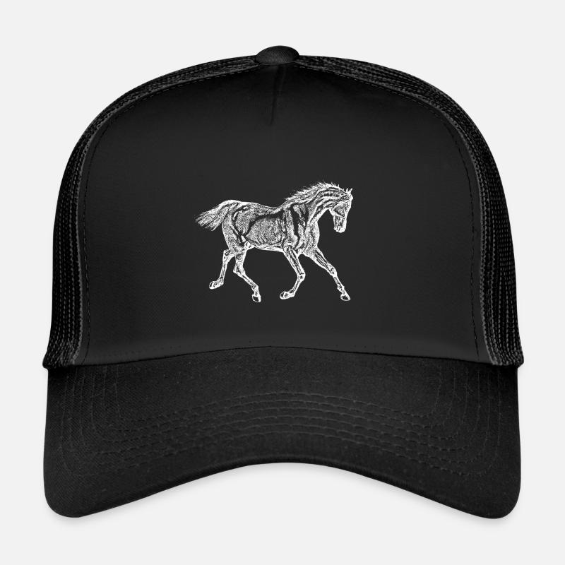 Pferd weiß Trucker Cap