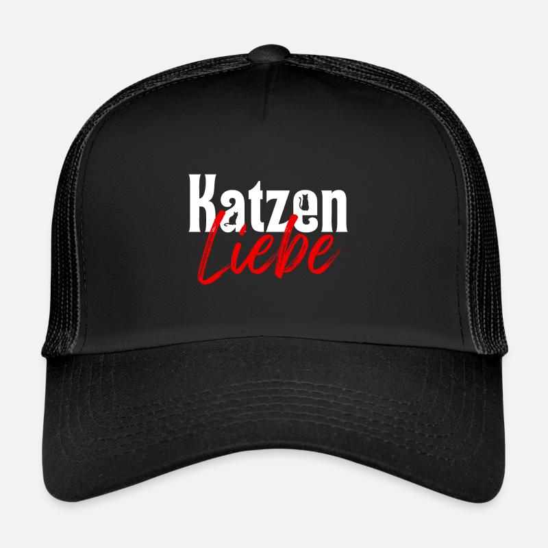Cat Love - Trucker Cap - black/black