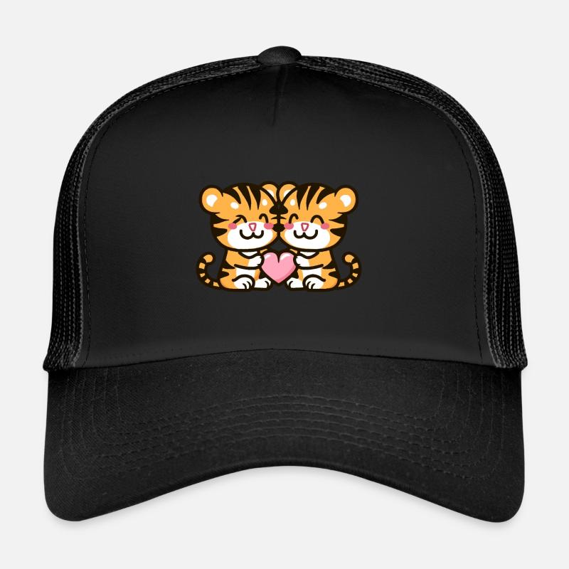 Tiger Paar Liebe Valentinstag Trucker Cap
