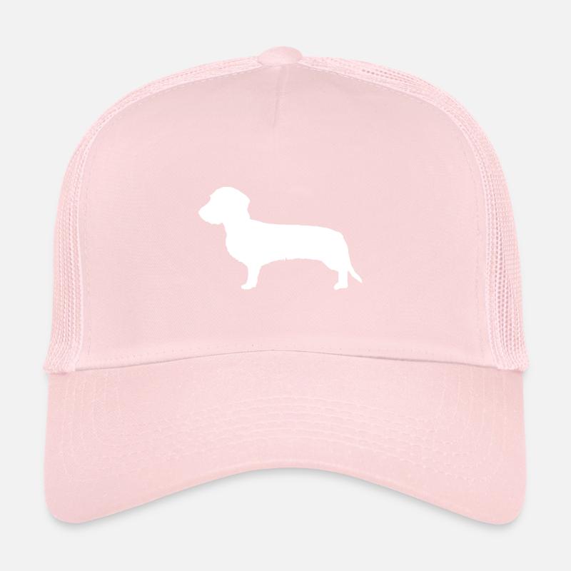 Wire-haired dachshund silhouette gift dachshund Trucker Cap