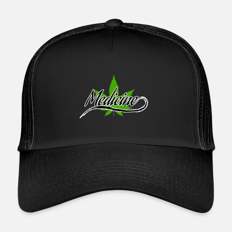 Hanf - Trucker Cap - Schwarz/Schwarz