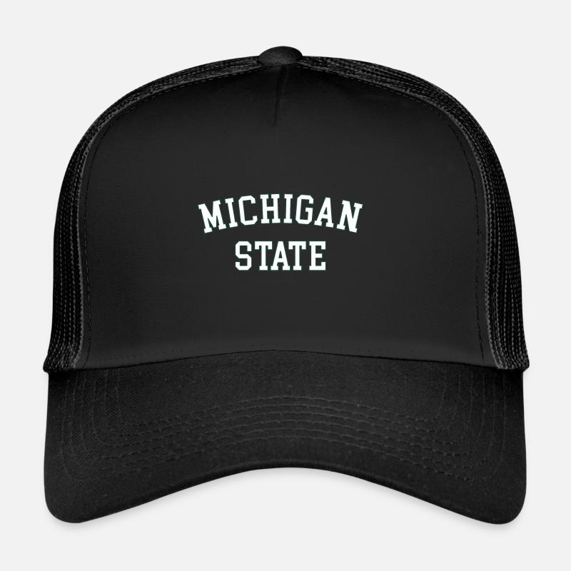 MSU Michigan State University - Trucker Cap - black/black