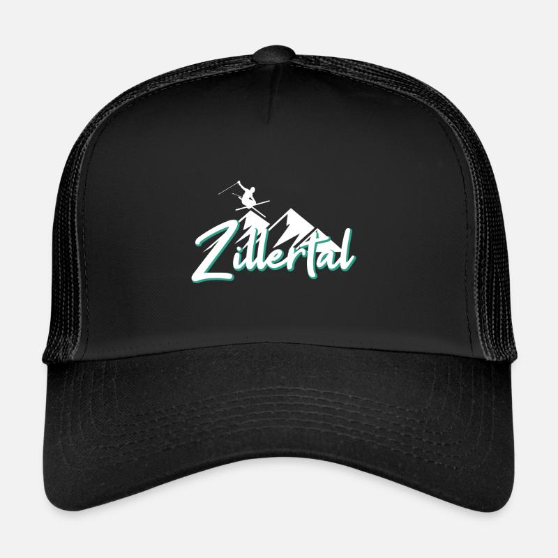 Zillertal - Trucker Cap - Schwarz/Schwarz