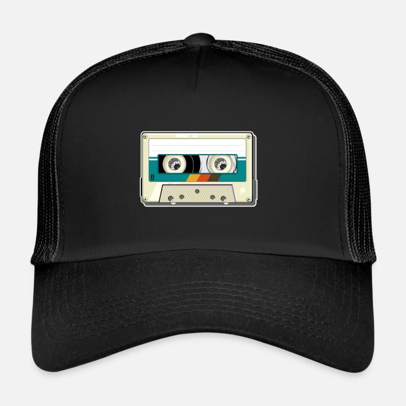 Vintage Cassette - Trucker Cap - black/black