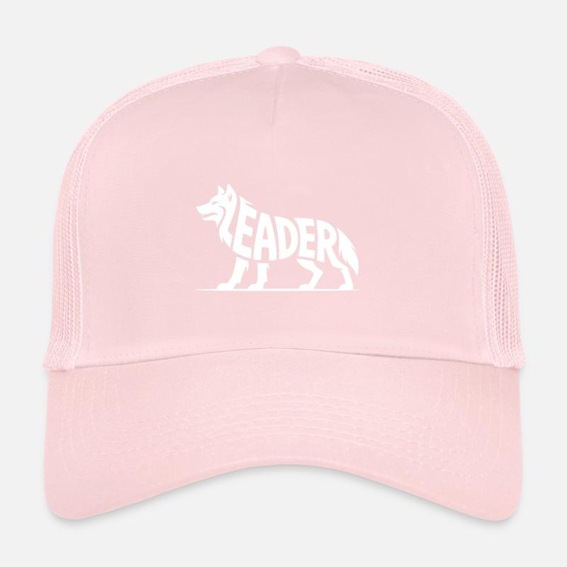 Leader - Logo de loup motivant Casquette trucker 