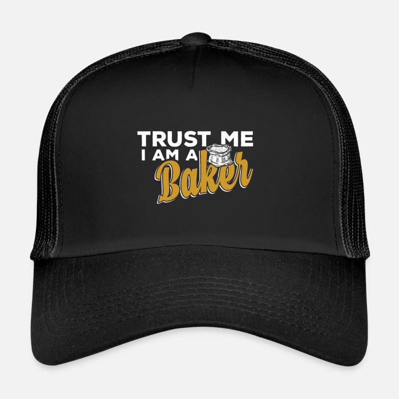 Bäcker backen - Trucker Cap - Schwarz/Schwarz