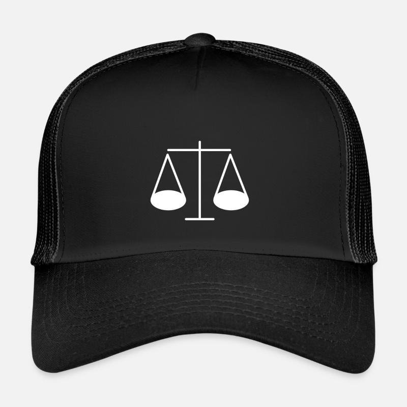 Libra 'The Scales' - Casquette trucker - noir/noir