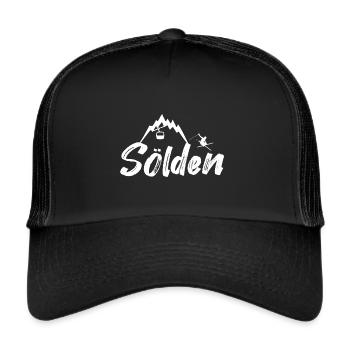 Sölden - Trucker Cap - Schwarz/Schwarz - Vorne