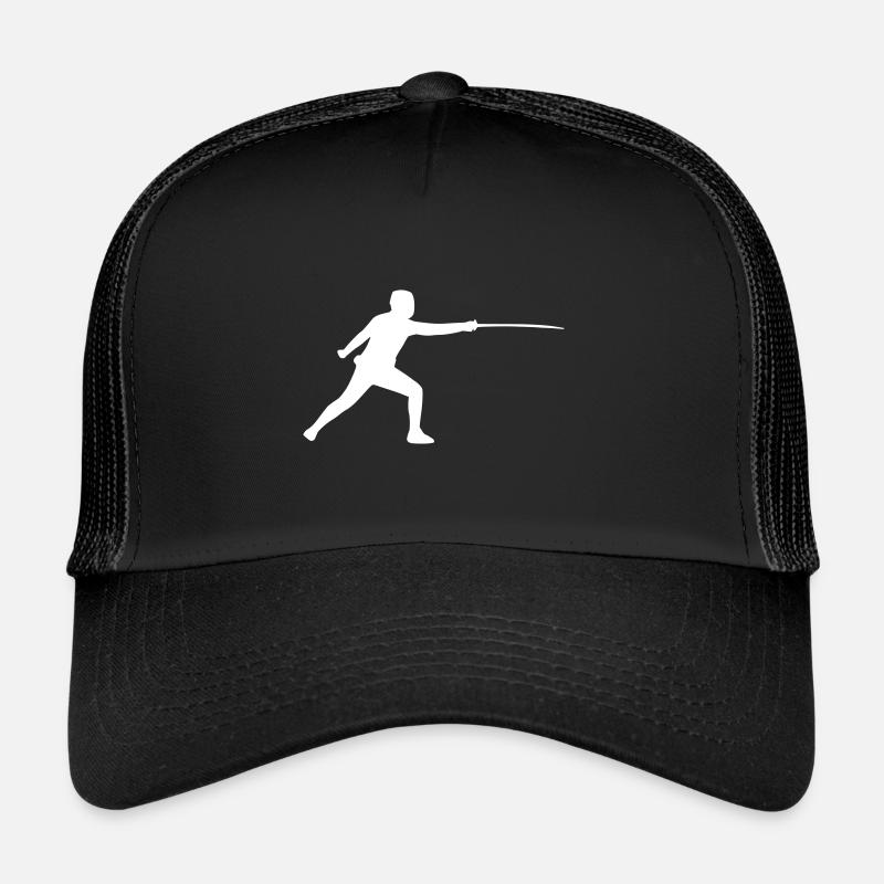 Fechten - Trucker Cap - Schwarz/Schwarz