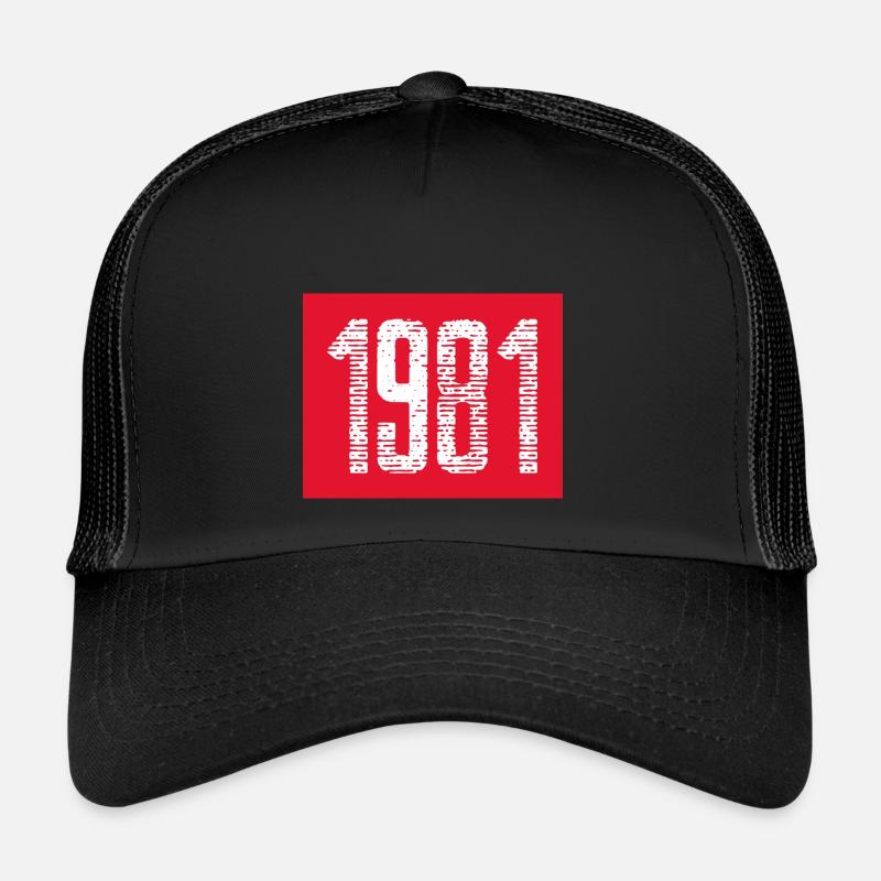 1981 - Casquette trucker  - noir/noir