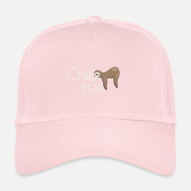 Chill Time Sloth Cool Cadeau décontracté et cool Casquette trucker 