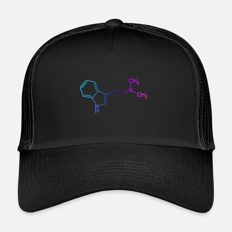 Ayahuasca DMT molécule N,N-diméthyltryptamine Casquette trucker 