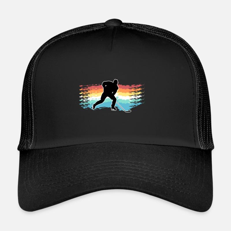 Eishockey - Trucker Cap - Schwarz/Schwarz