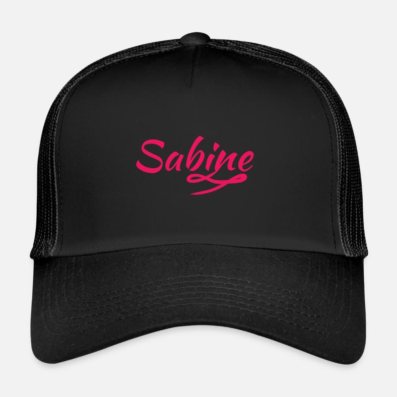 Sabine - Trucker Cap - Schwarz/Schwarz