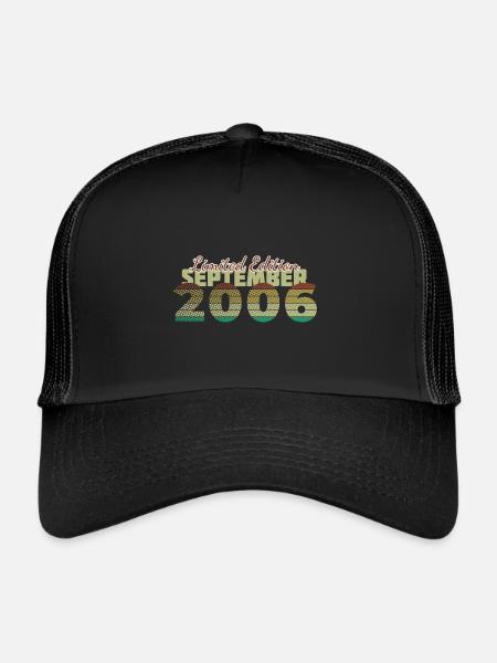 18. Geburtstag Limited Edition (SCR) 09/2006 - Trucker Cap - Schwarz/Schwarz - Vorne