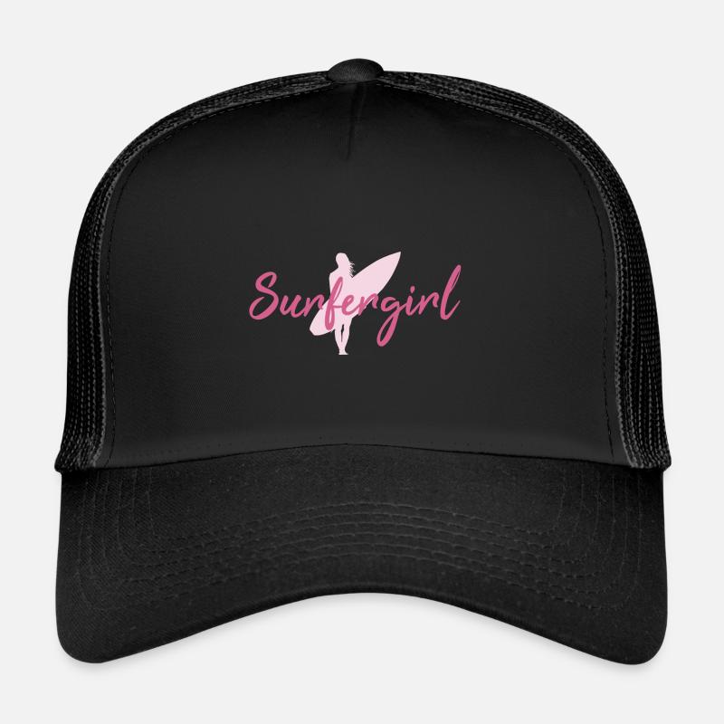Surfer Girl - Trucker Cap - black/black