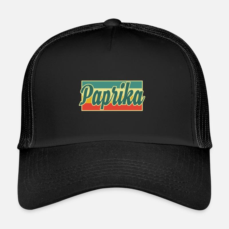 Paprika - Trucker Cap - Schwarz/Schwarz