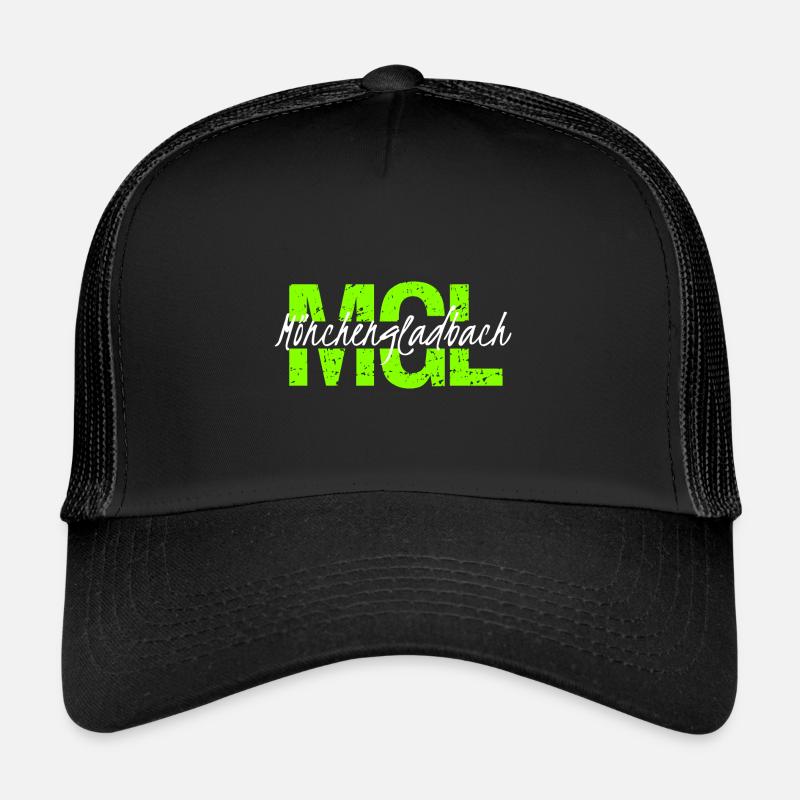 MGL Mönchengladbach - Trucker Cap - Schwarz/Schwarz