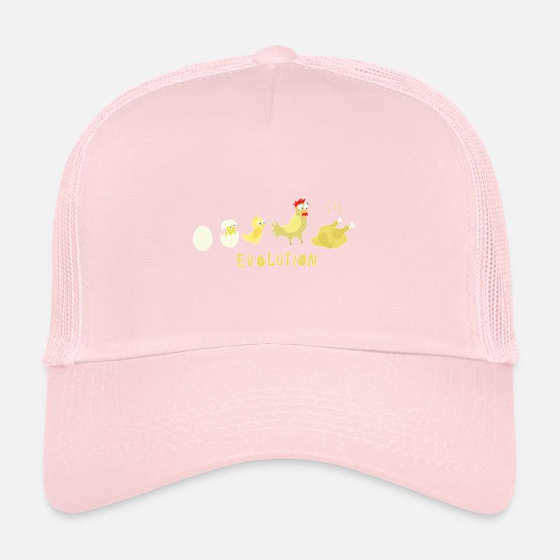 Evolution Egg Chicken Roast Chicken BBQ Barbecue Trucker Cap