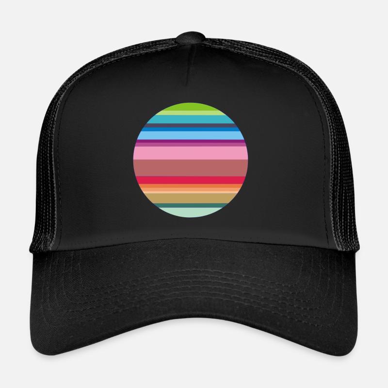 rayures colorées Casquette trucker 
