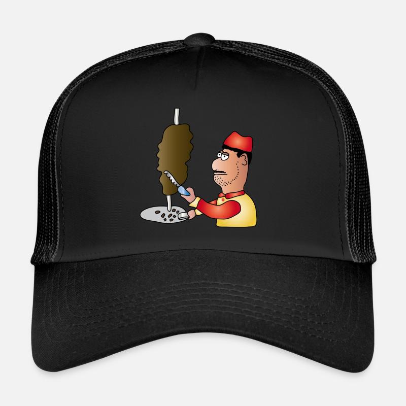 Doner | Doner kebab Turkish snack - Trucker Cap - black/black