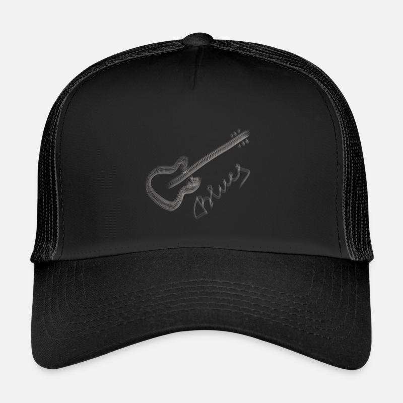 Blues blanc Casquette trucker 