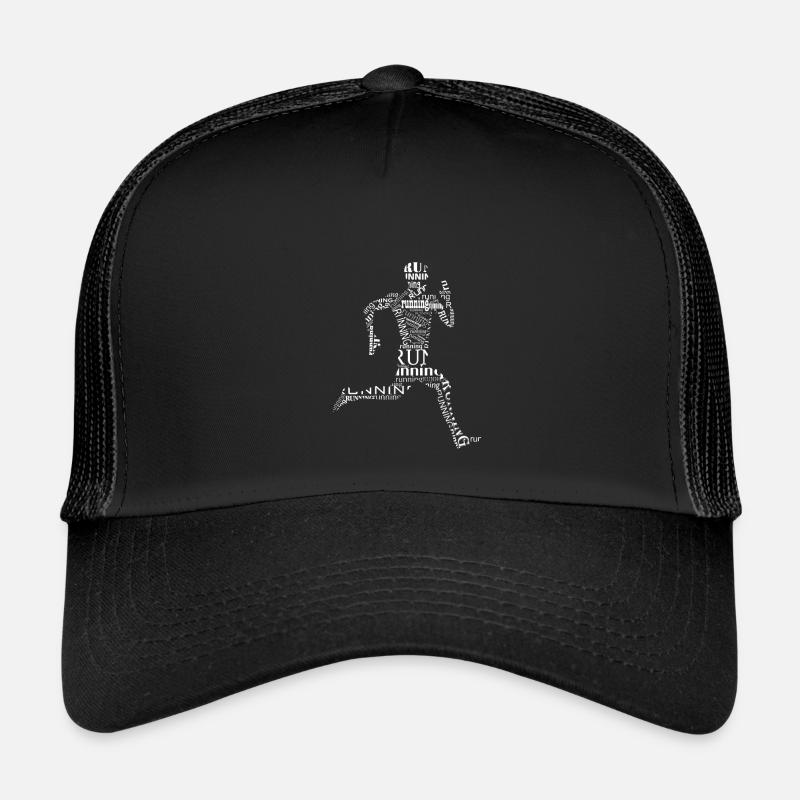 run - Trucker Cap - black/black