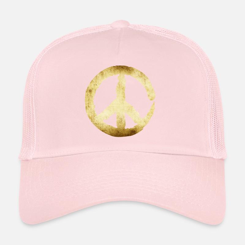Signe de la paix - or Casquette trucker 