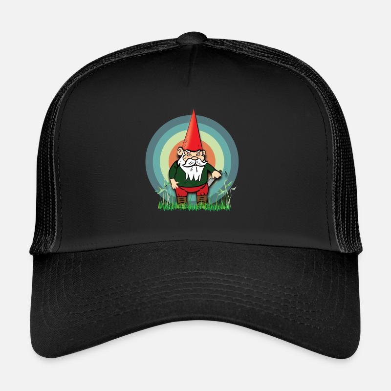 Gnome de jardin méchant et commun gnome nain Casquette trucker 