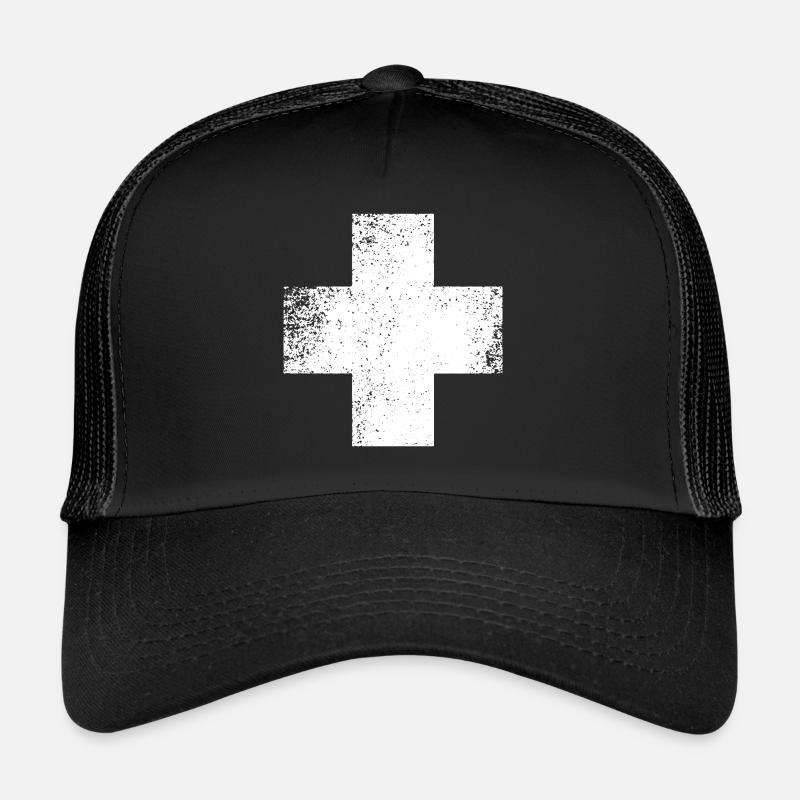 SHAPES FORMEN GRUNGE - Trucker Cap - Schwarz/Schwarz