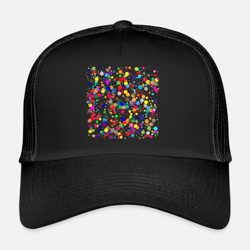 points colorés / confettis Casquette trucker 