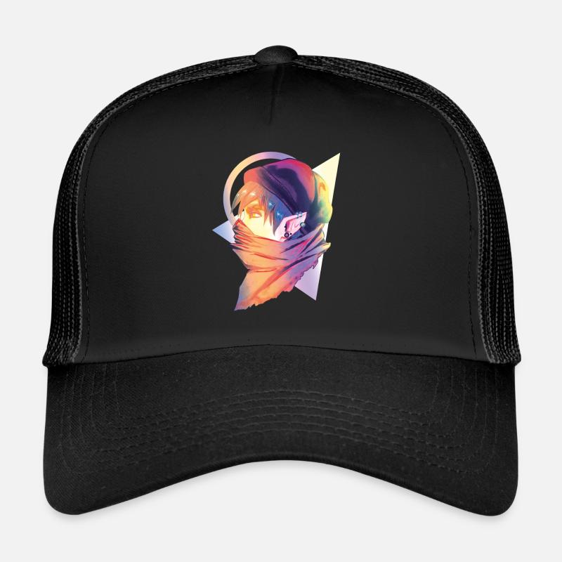 Elf modern - Trucker Cap - Schwarz/Schwarz