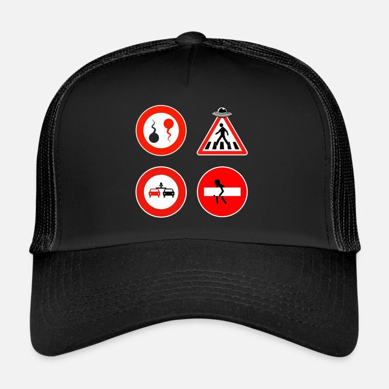 Road signs Trucker Cap