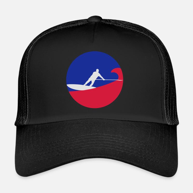 sup surfing - Trucker Cap - Schwarz/Schwarz