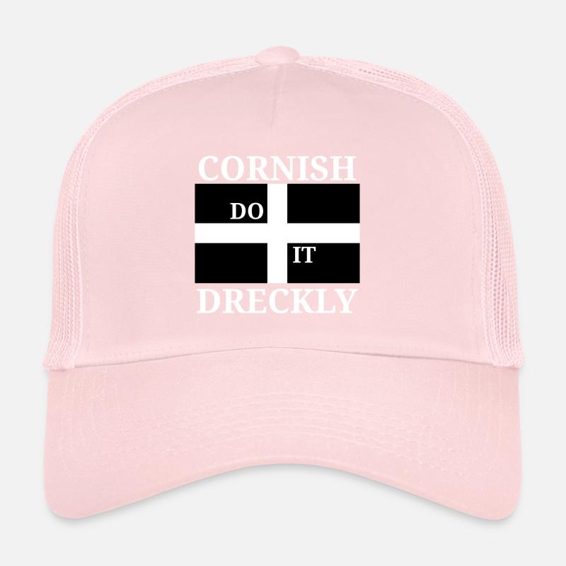 Cornish Dreckly - Blanc Casquette trucker 