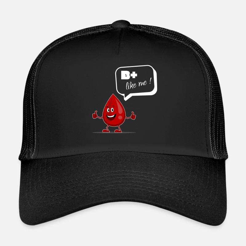 B positive as I blood drops blood donor optimist Trucker Cap