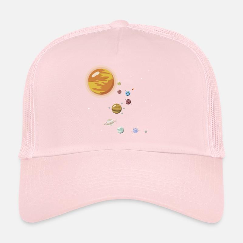 Solar System Space All Planet Sun Mars Trucker Cap