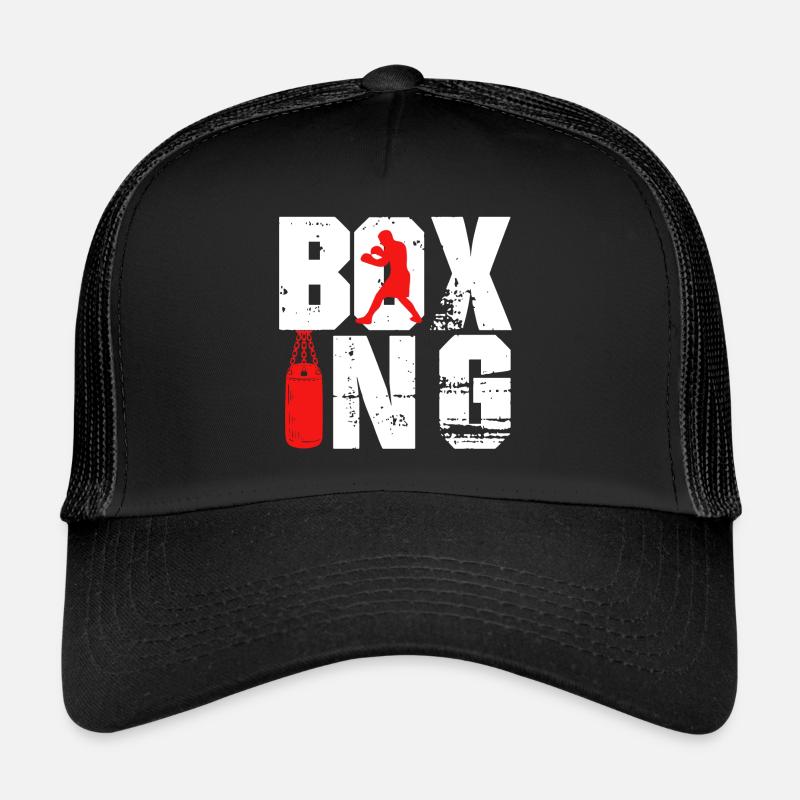 Hobby de boxe sparring sac de boxe gants de boxe - Casquette trucker - noir/noir