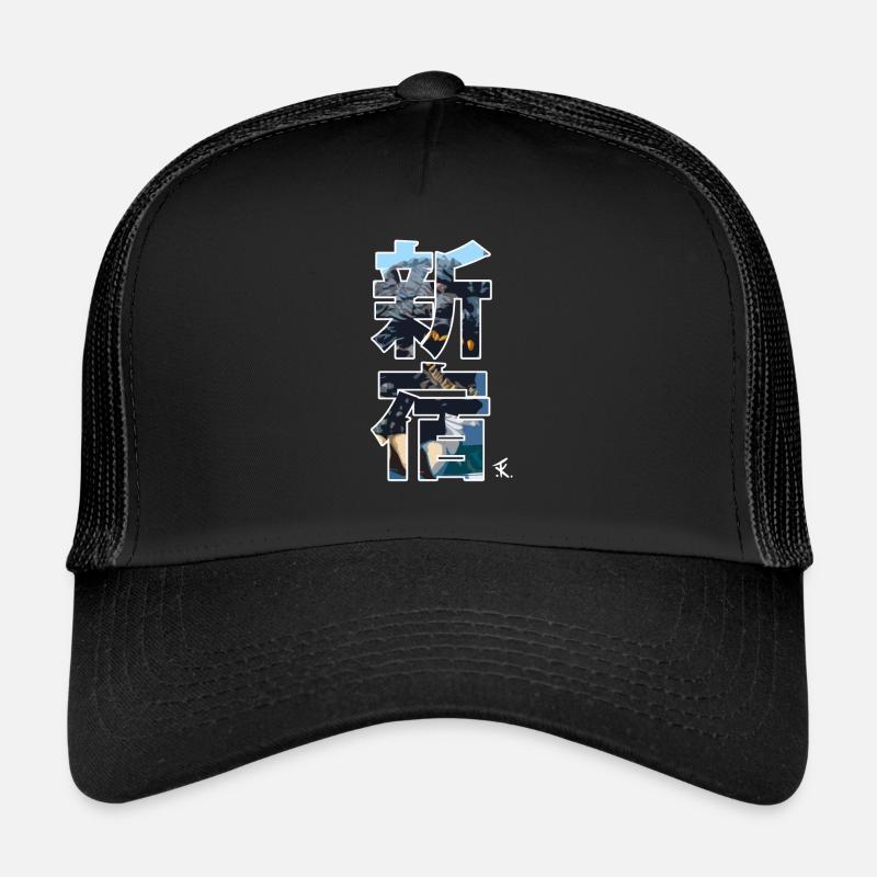 Tokio Shinjuku - Trucker Cap - Schwarz/Schwarz