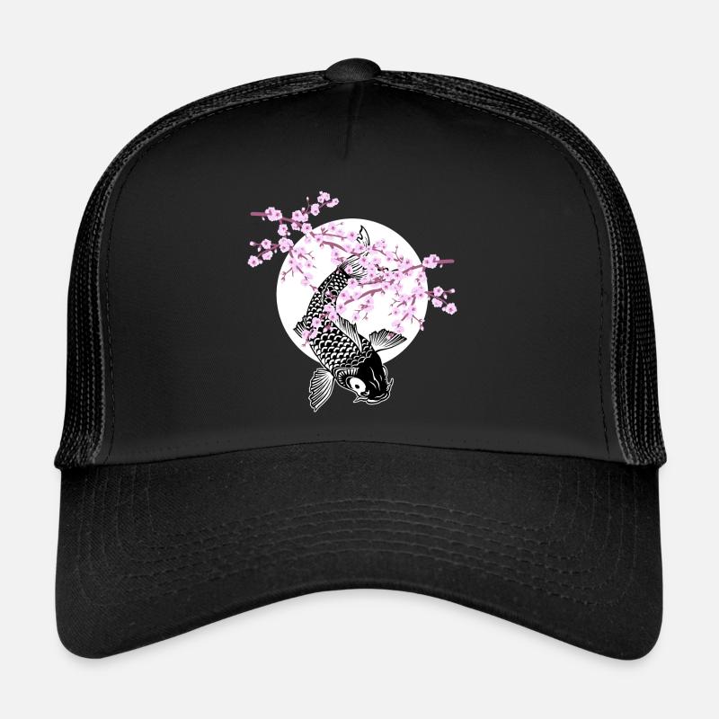 Fleurs de cerisier SAKURA NISHIKIGOI Koi 2 Casquette trucker 