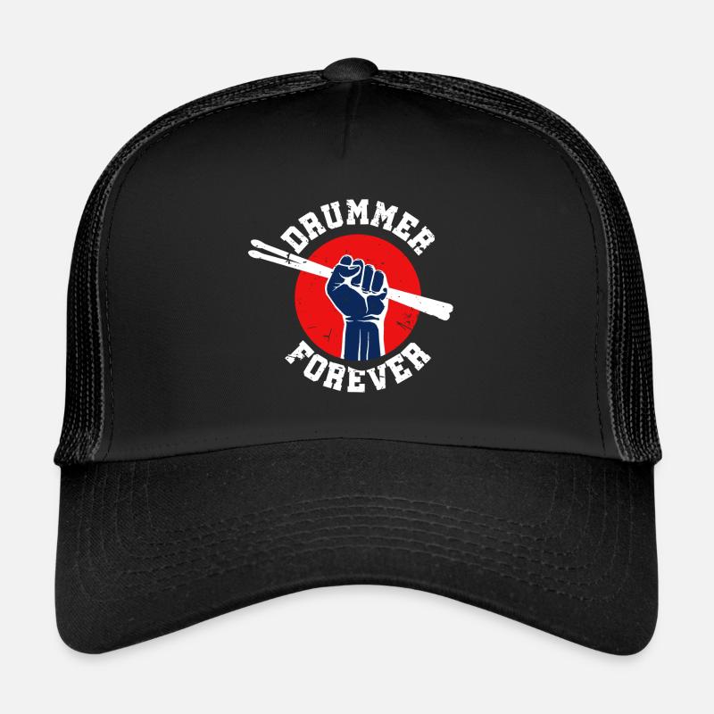 Drum Drummer Musical Instrument Band drumming Trucker Cap