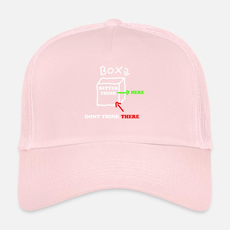 Think outside the box pense en dehors de la pensée Casquette trucker 
