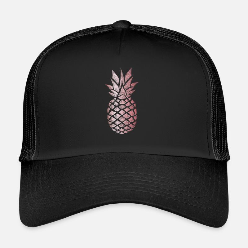 Ananas Rose Gold Sommer Fruechte Geschenk Trucker Cap