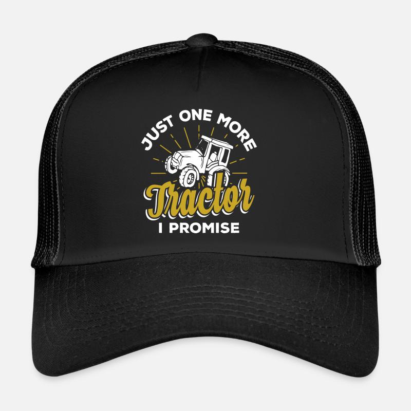 Landwirt Traktor - Trucker Cap - Schwarz/Schwarz